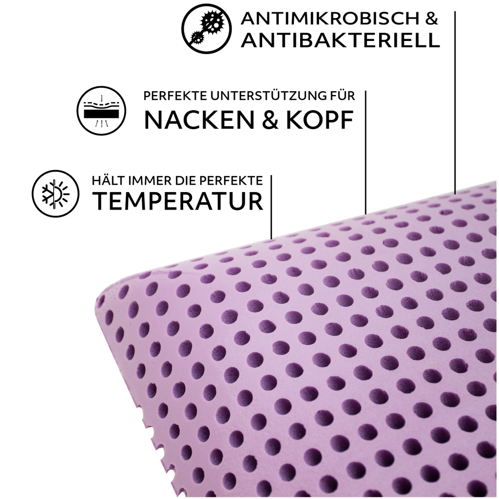 Memory Foam Polster Zitrone gelocht